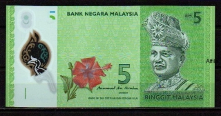 Malajsie 5 Ringgit 2001 UNC P.52