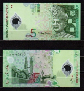Malajsie 5 Ringgit 2004 UNC P.47