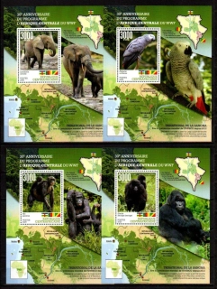Central Afrika známky, WWF 2020