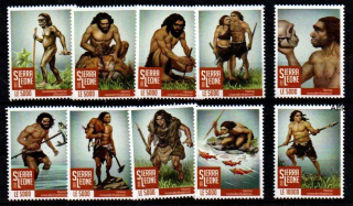  Sierra Leone známky, pračlověk 2020