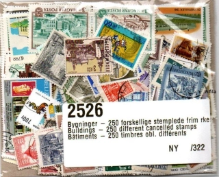 Balíček známek , Stavby 250 Ks.