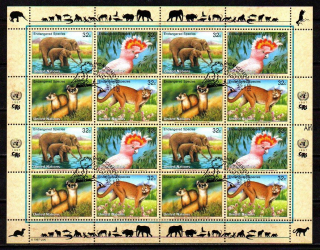 United Nations Fauna známky