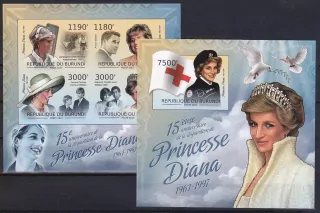 Burundi známky, Princezna Diana
