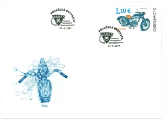 FDC - Technické pamiatky: Historické motocykle – Manet M90