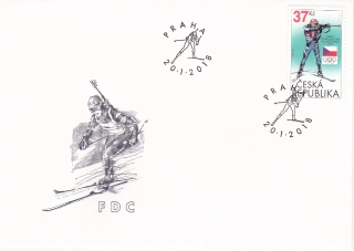 FDC - Český olympijský tým 2018