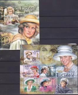 Mosambik známky, Princezna Diana