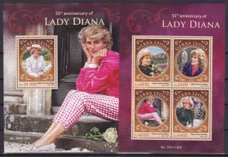Sierra Leone známky, Princezna Diana
