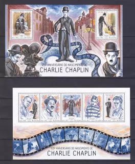 Guiné-Bissau známky, Charlie Chaplin