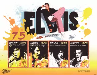 Union Grenadines známky, Elvis Presley