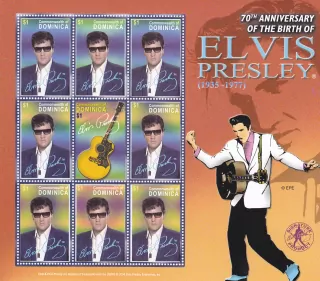 Dominica známky, Elvis Presley