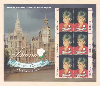 Ghana známky, Princezna Diana