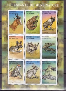 Centrální Afrika známky