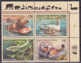 United Nations Fauna známky
