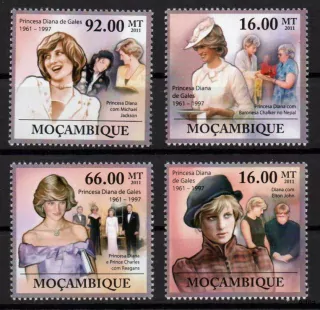 Mosambik známky, Princezna Diana